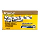 GoodSense Hemorrhoidal Suppositories, 12-count